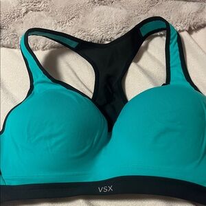 VSX Teal and Black Sports Bra